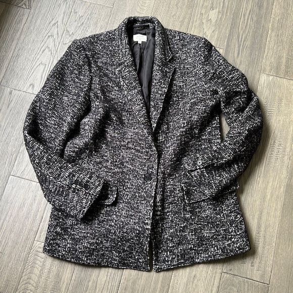 🔥WILFRED🔥 | Black and white tweed park jacket blazer - Picture 1 of 16